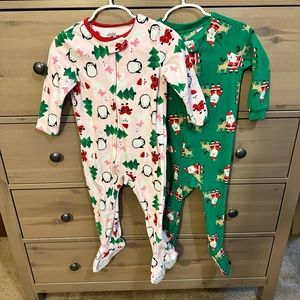 Carter’s Child of Mine Fleece Footed PJ Set